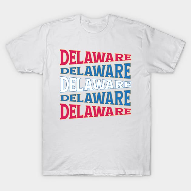 NATIONAL TEXT ART DELAWARE T-Shirt by LAVA-ROMA-NOVA